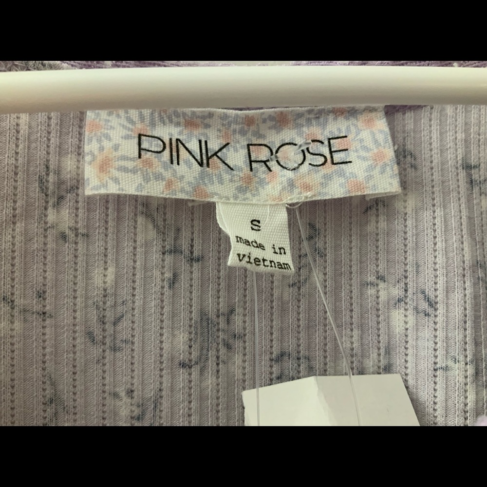 Purple Floral Crop Top